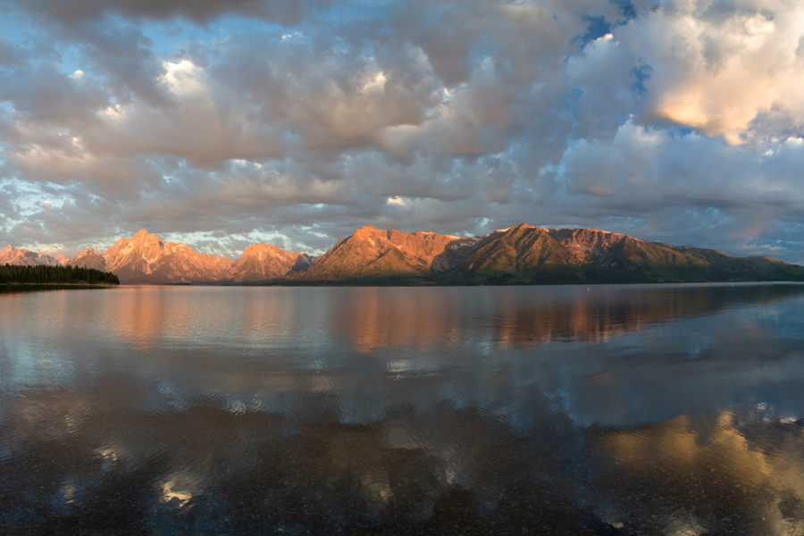 23.7. Jackson Lake &amp; Grand Tetons - Sonnenaufgang