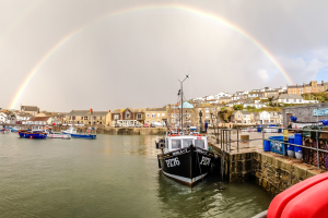 8.10. Regenbogen über Porthleven