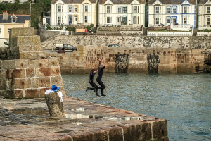 9.10. Schwimmen im Porthleven Harbour