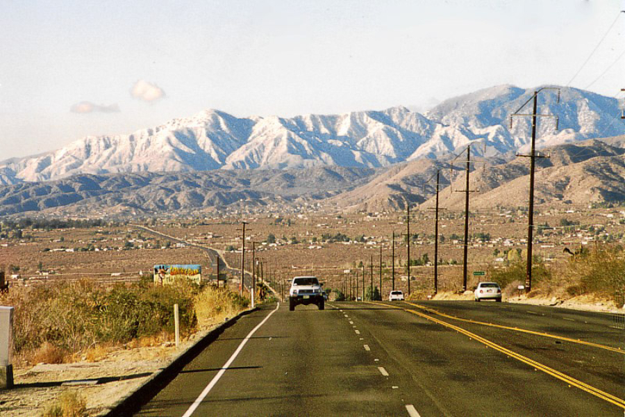 Auf der Fahrt zum Joshua Tree N.P.