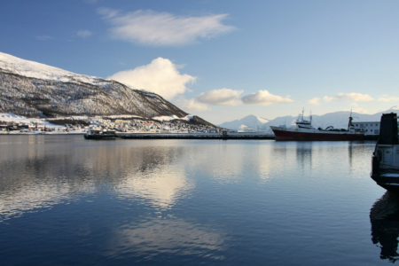 Hafen und Bucht von Tromsø