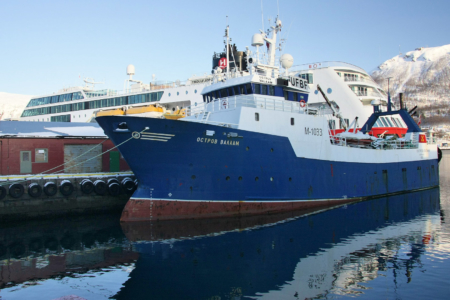 Tromsø: Russischer Trawler, noch gut erhalten.