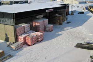 Vadsø, Baumaterial