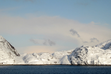 Kirkenes-Fjord - fast windstill, sehr selten.