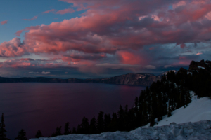 18.6. - Crater Lake, der Sonnenuntergang des Jahres :-)