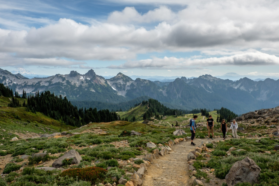 24.8.2017 - Mt.Rainier NP, Skyline Trail -Mt. Adams und Mt. St. Helens