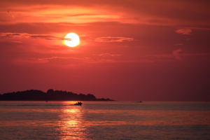 23.8.2018 - der letzte Sonnenuntergang in Fazana