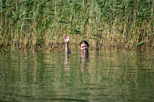 20.6.2021 - Ankerpause vor der Insel Swjatlowy Ostrów.