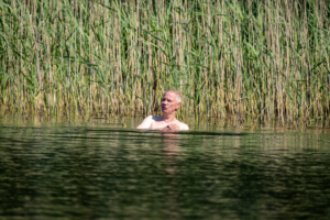 20.6.2021 - Ankerpause vor der Insel Swjatlowy Ostrów.