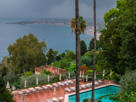 20.11.2022 - Gewitter über Taormina, Hotel Belvedere