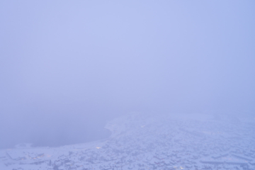 18.2.2024 - Fjellheisen, Tromsø - meistens sieht man nichts :-(