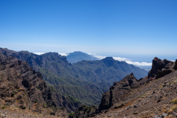 9.9.2024 - Caldera de Taburiente, vom Mirador de Los Andenes. Diesmal ohne Wolken.