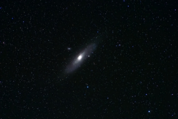 6.9.2024 - Andromeda am Llano de los Animas („Wassertank“) - stacked aus 40 Bildern